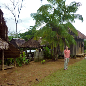 At an Amazonian village