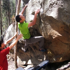 Escalada en bloque en Sutatausa