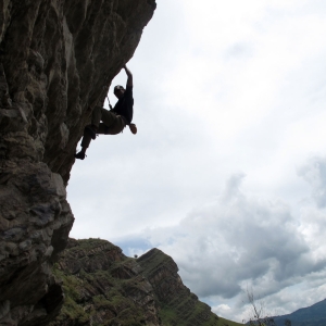 Climbing in the Macheta