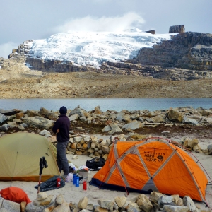 Campsite at 4000+ meters above sea level