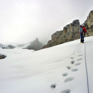 On the glacier