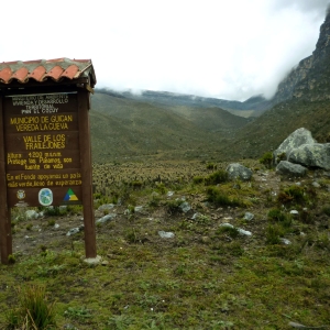 Entering Valle de los Frailejones