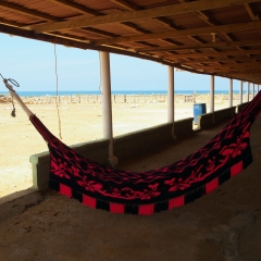 Porch of Punta Gallinas accommodations