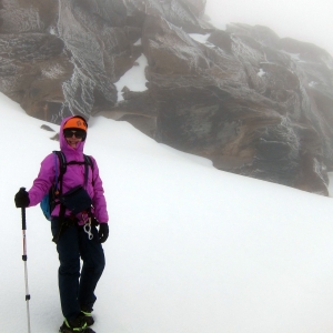 En la cima de la ruta en el Nevado de Santa Isabel