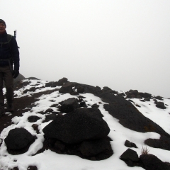 En la morrena del Nevado de Santa Isabel