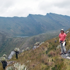 En el sendero hacia las lagunas