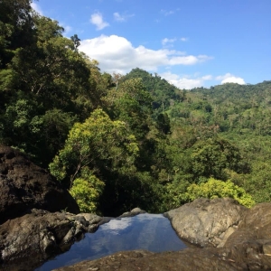 Pool at the top of Inuman Banog falls