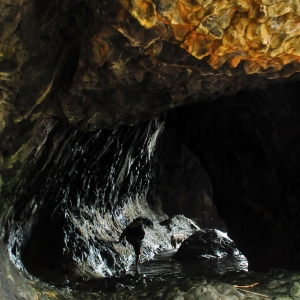 At Lusok, a sea cave along the coasts of Calayan island