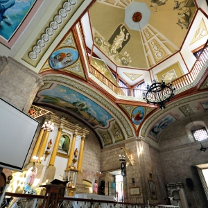 Inside the Caysasay church