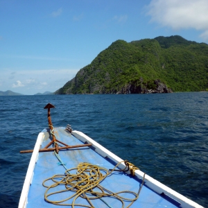 Calamian islands in the distance