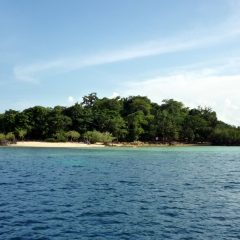 One of many idyllic islands