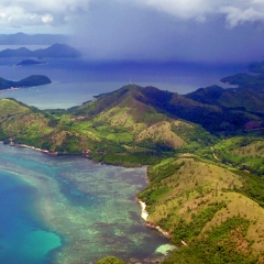 Vista de Busuanga desde el aire