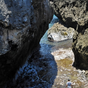 Exploring the sea cliffs