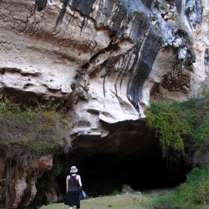 At the entrance of Sagada's underground river