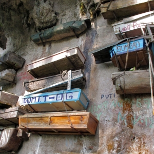 Hanging coffins in Sagada, Mountain Province