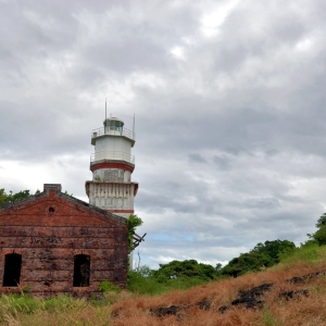 Lighthouse atop Capones Island