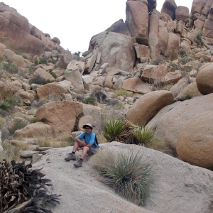 Taking a break at Joshua Tree