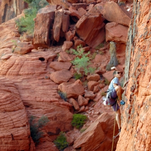 Rock climbing at Red Rocks Canyon