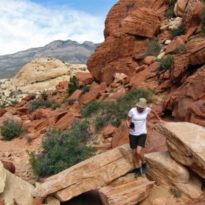 Hiking in Red Rocks Canyon