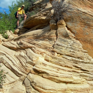 Steep section of the trail