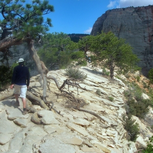 Caminando hacia Angel’s Landing