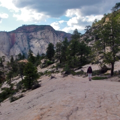 En el borde occidental del Parque Nacional Zion